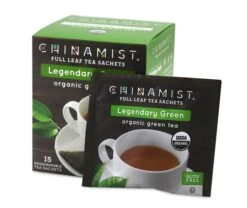China Mist - Legendary Green Organic Black Full Leaf Tea Sachet, 2 Boxes 15 Count - Biodegradable And Individually Wrapped -Drinks Store 6p 209 cm legendarygreen 15ct b 1