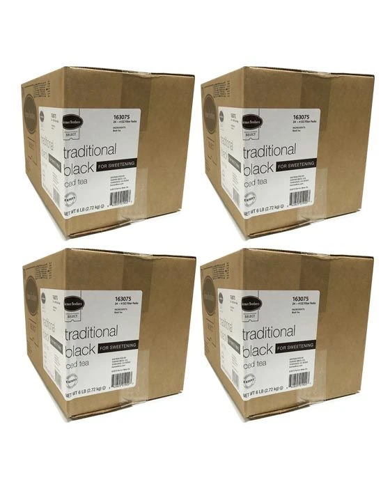 Farmer Brothers Black Iced Tea For Sweetening, 4 Boxes - 24/4 Oz 3 Farmer Brothers Black Iced Tea For Sweetening, 4 Boxes - 24/4 Oz