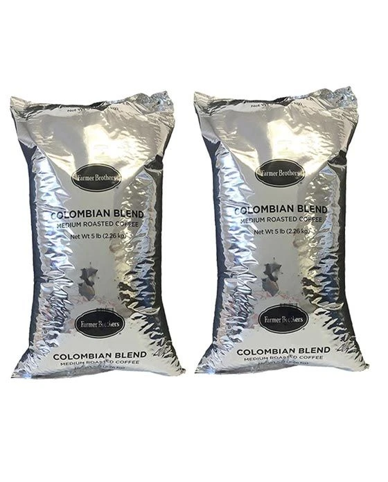 Farmer Brothers Colombian Blend Coffee Bean (2 Bags/5 Lbs Ea.) 3 Farmer Brothers Colombian Blend Coffee Bean (2 Bags/5 Lbs Ea.)