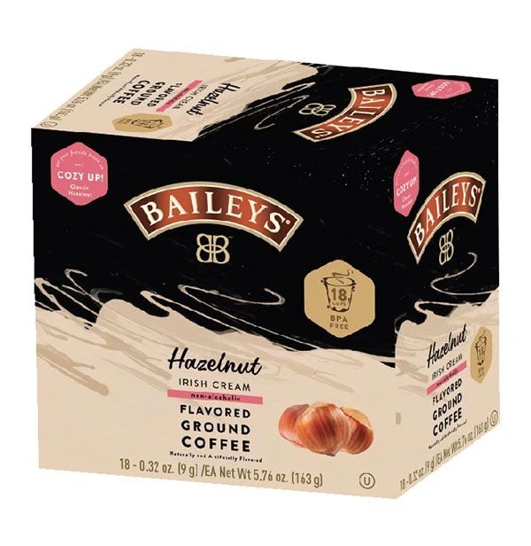 Baileys Bailey's, Hazelnut Irish Cream Flavored Coffee, 4/18 Single Serve Cups 4 Baileys Bailey's, Hazelnut Irish Cream Flavored Coffee, 4/18 Single Serve Cups - Image 2