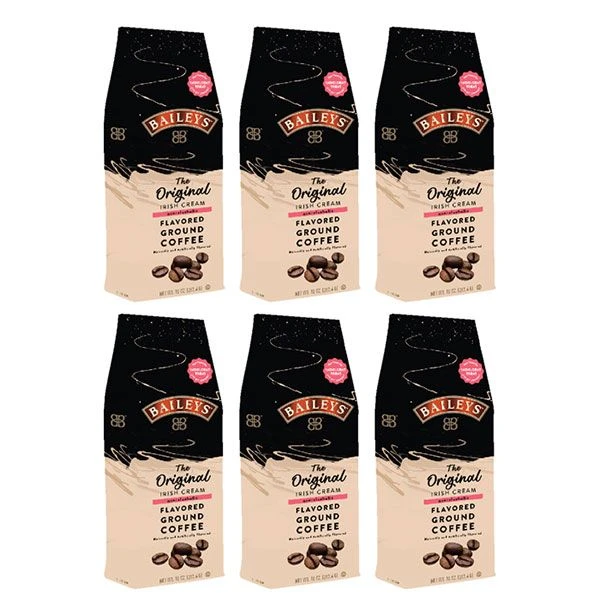 Baileys Bailey's, The Original Irish Cream, Flavored Ground Coffee, (6 Bags/10 Oz)