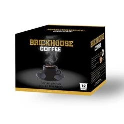 Brickhouse Single Serve Coffee, Decaf Brown Sugar Bourbon, 72 Count -Drinks Store brickhouse decaf brown sugar bourbon single serve cups 12 count 1