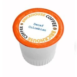Brickhouse Single Serve Coffee, Decaf Colombian Blend, 72 Count -Drinks Store brickhouse decaf colombian single serve cups 12 cntt