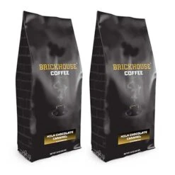 Brickhouse Ground Coffee, Milk Chocolate Caramel, 2/12 Oz Bags