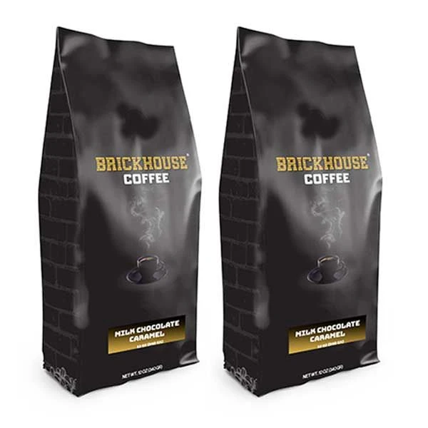 Brickhouse Ground Coffee, Milk Chocolate Caramel, 2/12 Oz Bags 3 Brickhouse Ground Coffee, Milk Chocolate Caramel, 2/12 Oz Bags