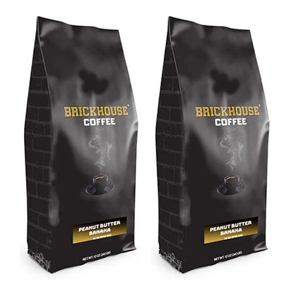 Brickhouse Ground Coffee, Peanut Butter Banana, 2/12 Oz Bags 3 Brickhouse Ground Coffee, Peanut Butter Banana, 2/12 Oz Bags