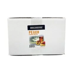 Brickhouse Peach Flavored Iced Tea, 24/3 Oz Packets, Loose Leaf With Filters -Drinks Store brickhouse peach flavored iced tea 24 3oz 1