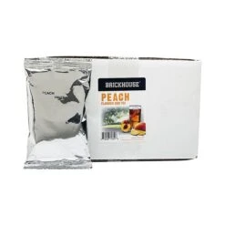 Brickhouse Peach Flavored Iced Tea, 24/3 Oz Packets, Loose Leaf With Filters -Drinks Store brickhouse peach flavored iced tea 24 3oz