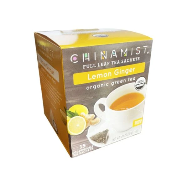 China Mist - Lemon Ginger Organic Green Tea Sachet, 4 Boxes 15 Count Each 4 China Mist - Lemon Ginger Organic Green Tea Sachet, 4 Boxes 15 Count Each - Image 2