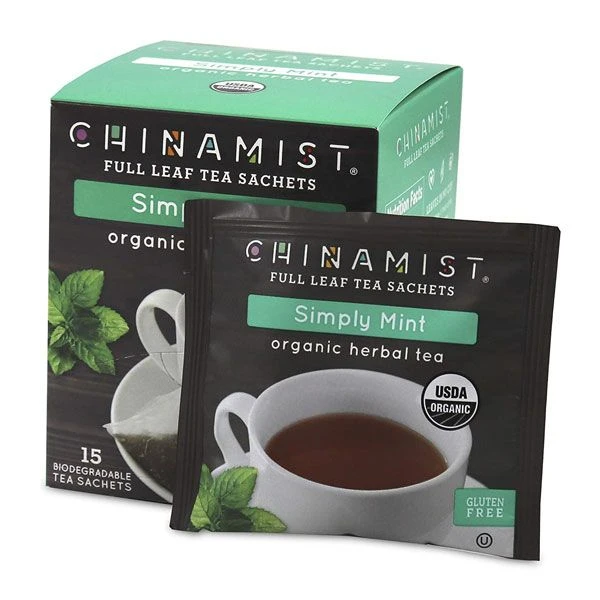 China Mist - Simply Mint Herbal Full Leaf Tea Sachet, 4 Boxes 15 Count Each 5 China Mist - Simply Mint Herbal Full Leaf Tea Sachet, 4 Boxes 15 Count Each - Image 3