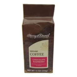 Harry & David Chocolate Raspberry Ground Coffee, 3 Bags (12 Oz Each) -Drinks Store crc1 1