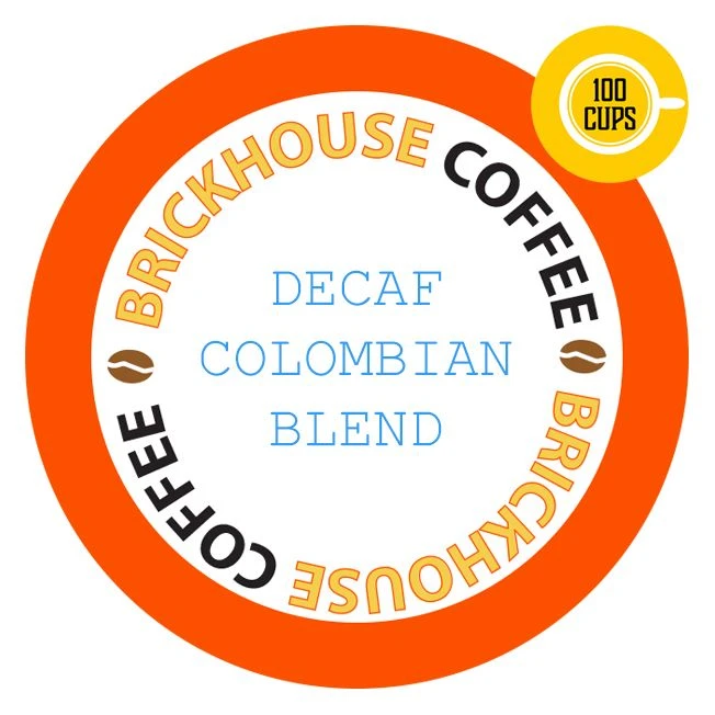 Brickhouse Single Serve Coffee, Decaf Colombian Blend, 100 Count 3 Brickhouse Single Serve Coffee, Decaf Colombian Blend, 100 Count