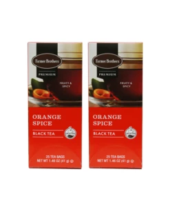 Farmer Brothers Premium: Orange Spice Hot Tea, 2/25 Ct Tea Boxes