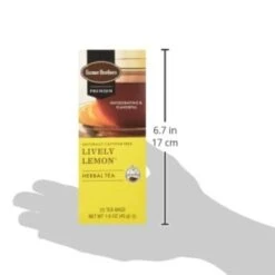 Farmer Brothers Premium Lively Lemon Hot Tea, 6/25 Ct Tea Boxes -Drinks Store fbliveltlemon3 1