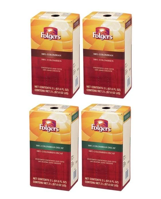Folgers 2 Liter 100% Colombian Regular And Decaf (2 Boxes Each) 4 Folgers 2 Liter 100% Colombian Regular And Decaf (2 Boxes Each) - Image 2
