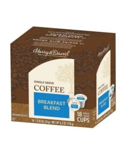Harry & David Breakfast Blend Coffee Single Serve Cups, 4/18 Count 6 Harry & David Breakfast Blend Coffee Single Serve Cups, 4/18 Count -Drinks Store harry david breakfast blend single serve coffee 18 count 1