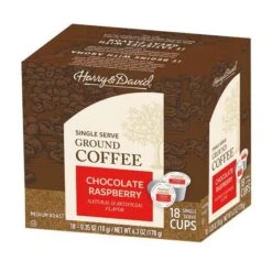 Harry & David Chocolate Raspberry Single Serve Cups, 2/18 Count 6 Harry & David Chocolate Raspberry Single Serve Cups, 2/18 Count -Drinks Store harry david chocolate raspberry single serve cups 1 box