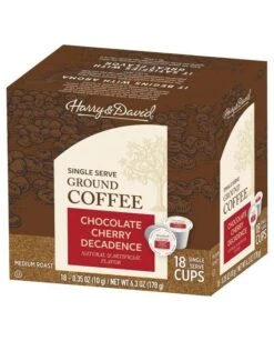 Harry & David Chocolate Cherry Decadence Single Serve Coffee, 2/18 Count -Drinks Store harry david chocolate cherry decadence single serve coffee