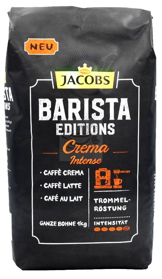 Jacobs Barista Crema INTENSE 1 Kilo Coffee Beans 3 Jacobs Barista Crema INTENSE 1 Kilo Coffee Beans