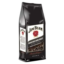 Jim Beam Signature Dark Roast Bourbon Flavored Ground Coffee, 3 Bags (12 Oz Ea.) -Drinks Store jim beam signature dark roast coffee1 bag 12oz 2nd