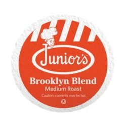 Junior's Most Fabulous Brooklyn Blend, Medium Roast Single Single Serve 18 Ct -Drinks Store juniors most fabulous brooklyn blend medium roast single single serve 1 ct