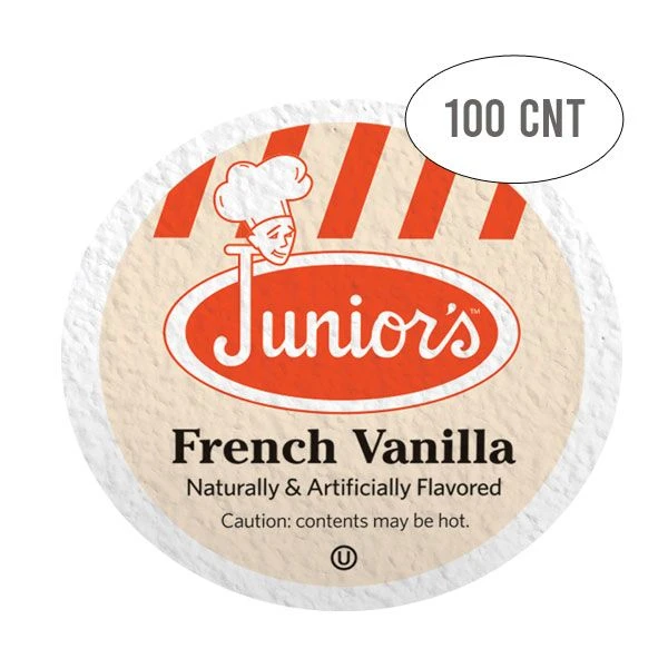 Junior's Most Fabulous French Vanilla, Medium Roast Single Single Serve 100 Ct 3 Junior's Most Fabulous French Vanilla, Medium Roast Single Single Serve 100 Ct