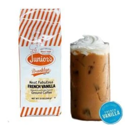 Junior's Most Fabulous French Vanilla, Medium Roast Ground Coffee, 2/12 Oz Bags -Drinks Store juniorsfrenchvaniila 1