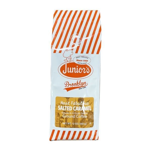 Junior's Most Fabulous Salted Caramel Ground Coffee, 4/12 Oz Bag 5 Junior's Most Fabulous Salted Caramel Ground Coffee, 4/12 Oz Bag - Image 3