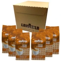 Brand Lavazza Crema E Aroma Box 6x1kg -Drinks Store lavazza crema e aroma doos 6
