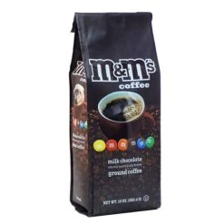 M&M's Milk Chocolate, Naturally And Artificially Flavored Ground Coffee, (4 Bags/10 Oz) -Drinks Store m ms milk chocolate naturally and artificially flavored ground coffee 1 2