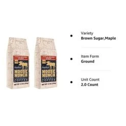 Harry & David Moose Munch Maple Brown Sugar Ground Gourmet Coffee 2 Bags 6 Harry & David Moose Munch Maple Brown Sugar Ground Gourmet Coffee 2 Bags -Drinks Store mbs1
