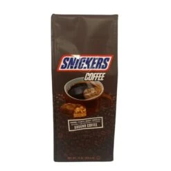 Snickers Caramel, Peanuts, Nougat And Chocolate, Naturally And Artificially Flavored Ground Coffee, 4/10 Oz Bags -Drinks Store snickers1 2