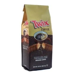 Twix Milk Chocolate, Caramel And Cookie Bars, Naturally And Artificially Flavored Ground Coffee, 6/10 Oz Bag -Drinks Store twix milk chocolate caramel cookie bar flavored ground coffee 10 oz 1 1 1