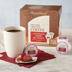 Harry & David Coffee Combo, Maple Walnut, Chocolate Cherry Decadence 2/18 Ct Boxes -Drinks Store xxxxx 1 5